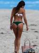 Claudia Romani Green & White Bikini Miami 01-18-13 (2).jpg