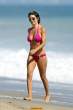 Lisa Rinna  sports a hot pink bikini while on the beach in Malibu. Aug 22, 2010 (9).jpg