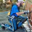 This is a FORTIS exoskeleton, it augments human abilities, reducing muscle fatigue by 300 percent..jpg